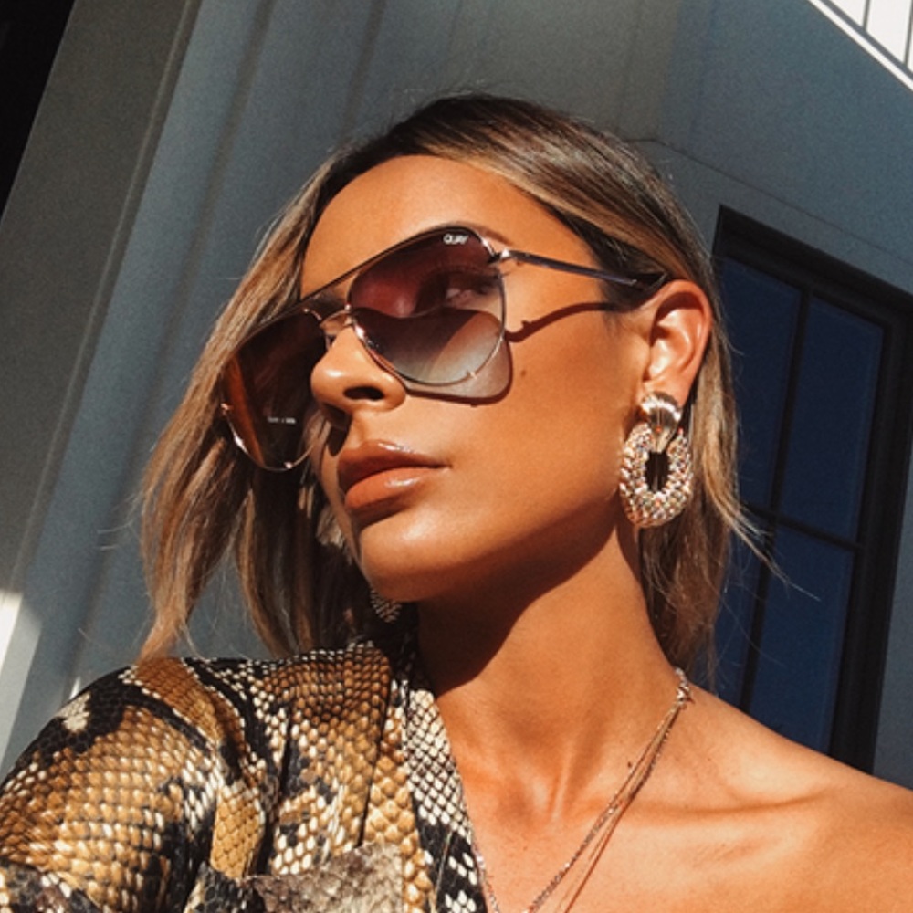 Quay Australia High Key Sunglasses in Rose Gold